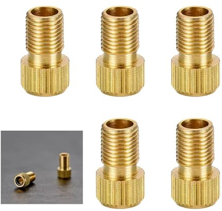 5 Stück Französisches Ventil Adapter Fahrradventil,Fahrrad Ventile Französisch auf Autoventil Luftpumpe Aufsatz,Presta zu Schrader Ventiladapter Pumpe Fahrradpumpe Auto Valve Accessories für Bike