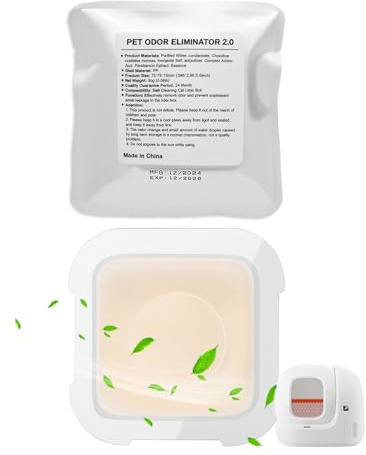 Haliya 2 Pack Pet Odor Eliminator N50 2.0 for Cat Litter Tray | N50 2.0 Cat Litter Freshener, Compatible with PuraMax, PuraMax 2, Purobot Max Pro Automatic Cat Litter Tray
