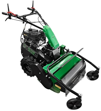 Grünwelt GW-X700E Schlegelmulcher mit E-Starter Schlegelmäher Mulcher Mähwerk Wiesenmulcher Mäher (ohne Getriebe- und Motoröl)