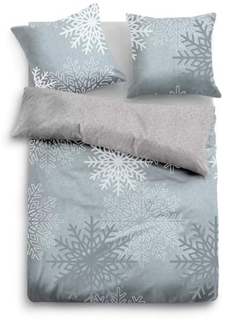 Mixibaby Feinflanell Winter-Bettwäsche Hirsch 2tlg. 100% Baumwolle