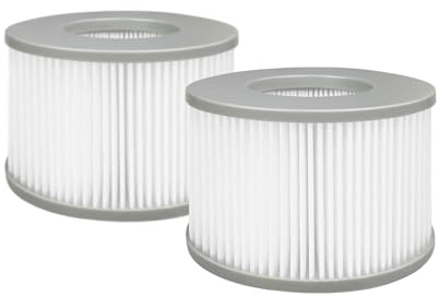 TIDGRD Cartouches filtrantes de Rechange for MSpa filtres, 6.7 cm x 10.6 cm Cartouche filtrante, pour Spa et filtres de Rechange gonflables Accessoires.(2 Pcs)