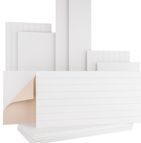 AKUSTIKO Akustikpaneele Selbstklebend 120x60cm - 3 Stück Weiß Akustik Wandpaneele Schallschutz & Raumakustik Panels Filz 9mm Hexim Decken- & Wandverkleidung Raumstruktur Fläche (2.16m²)