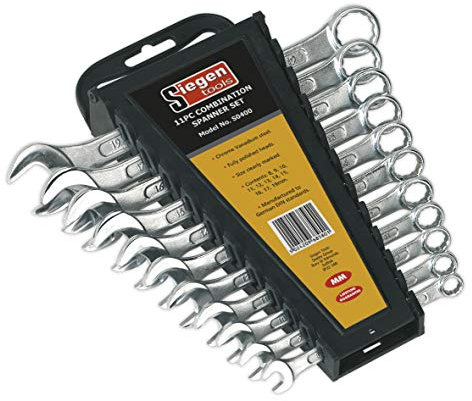Sealey S0400 Metric Combination Spanner Set, 11 Pieces