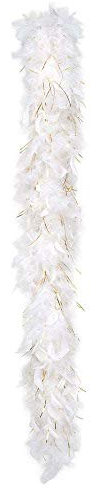 Boland - Federboa 50 g, Länge ca. 180 cm, 20er Jahre, Gatsby, Karneval, Halloween, Fasching, Mottoparty, Kostüm, Theater