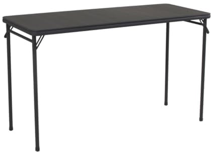 Cosco Klapptisch mit Vinylplatte, 50,8 x 121,9 cm, Schwarz