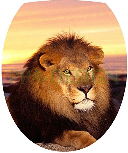 Sticker Autocollant Abattant WC Lion 35x42cm SAWC0221