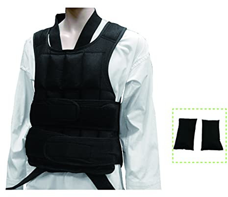 Playwell Deluxe Beschwerte Trainingsweste (Gewichtsweste), 25 kg
