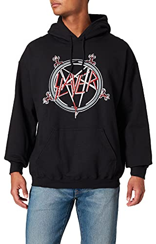 Slayer Hooded Top: Pentagram (XX-Large) - Black - XX-Large