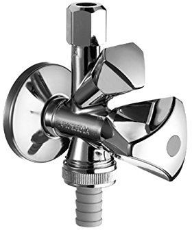 SCHELL Kombinations-Eckventil RV mit Dreikanthaubengriff 1/2 chrom