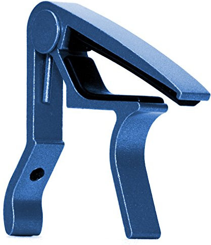 Elagon (ST) blauer Gitarren Kapodaster/Capodaster. Kapo mit blitzschneller Hebel-Öffnung für die elektrische, akustische, klassische Gitarre, usw. Der klassische und verlässliche Kapodaster.