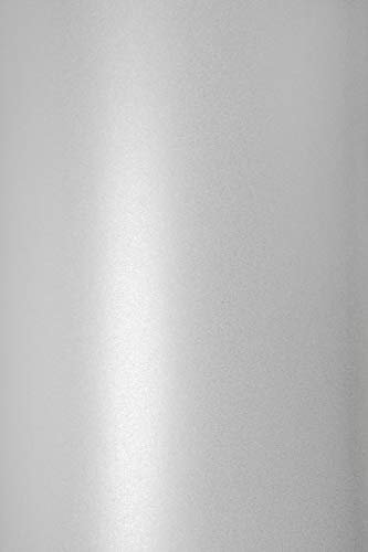 Netuno 10x Feinkarton Perlmutt-Weiß DIN A4 210x 297 mm 230g Sirio Pearl Ice White Perlmutt-Karton Perlweiß Perlglanz-Karton Weiß elegant für Hochzeitseinladungen Geburtstagseinladungen