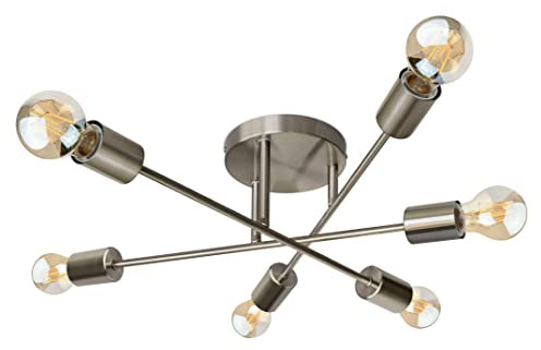 Trango 6-flammig LED Deckenstrahler, Deckenleuchte, Deckenlampe 2875 inkl. LED Leuchtmittel Strahler schwenk- und drehbar Länge: 1700mm