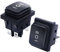 Taiss 2 pezzi Interruttore a bilanciere 3 Posizioni Impermeabile DPST ON/OFF/ON 6 Pin Interruttore a Levetta 6A 250V 10A 125V AC per Elettrodomestici Auto Barca Camion KCD4-203NW-BK