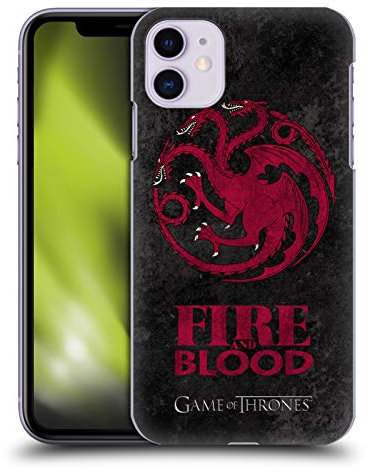Head Case Designs Officially Licensed HBO Game of Thrones Targaryen Dark Distressed Look Sigils Hard Back Case Compatible With Apple iPhone 11