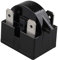 Futheda 15 Ohm Resistencia 3 Pin Frigorífico Piezas de repuesto PTC Starter Relé Congelador Compresor Starter Refrigerador Accesorios para Frigorífico (Negro)