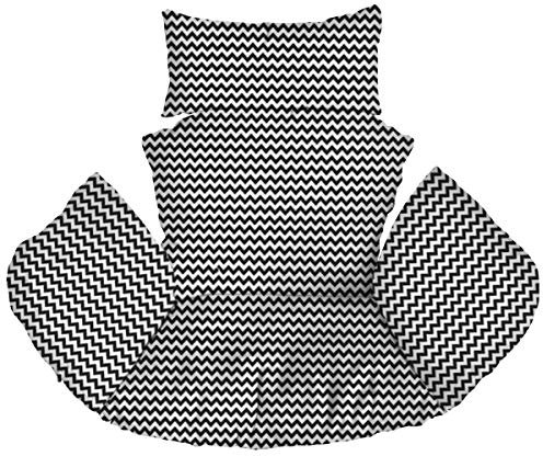 Ferocity Hängesessel Kissen, Polster, Auflage für Polyrattan/Rattan Hängeschaukel, Hängekorb, Schaukel Korb, Rückenkissen Zig Zag [114]