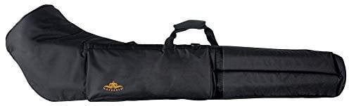 Lechgold Alphorntasche L - Für 3-teilige Alphörner - Länge: 160 cm - Mit Tragegriff und Rucksackgurten - 3 Kammern plus herausnehmbare Mundstücktasche - Schwarz