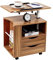 Mind Reader Stehpult, Laptop-Computerständer, höhenverstellbar, MDF, 60 cm L x 40 cm B x 67 cm H, Braun und Silber