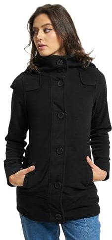 Brandit Women Square Fleece Jacket, Farbe: black, Größe: XL