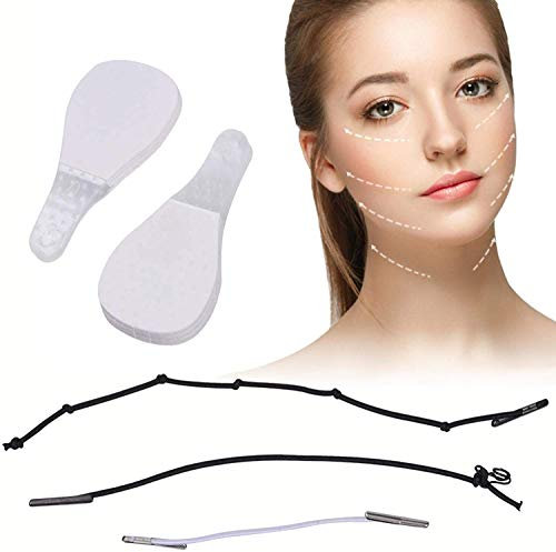Instant Invisible Face Sticker, Neck and Eye Lift Band, 40 Piece Refill Tapes, V-Form Facelifting Klebeband Unsichtbare Dünne Gesichtsaufkleber, Make-up Facelifting Werkzeuge Für Gesicht