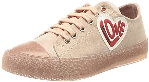 Love Moschino Damen Kollektion Herbst Winter 2021 Sneaker, Rosa, 39 EU