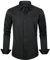 J.VER Hemd Herren Stretch Bügelfrei Langarm Businesshemd Sommerhemd Tagesausflug Shirt Männer Formelle AnläSse Hemden,Schwarz,XXL