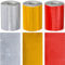3 Rollen Reflektorband Selbstklebend Fahrrad Reflektoren 5 cm x 3 m Reflektorklebeband Reflektor Tape Helm Reflektierendes Klebeband für Motorräder Nachts Fahren Sicherheitserinnerung, Weiß Rot Gelb