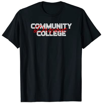 Community College Dropout Blanc/Rouge T-Shirt