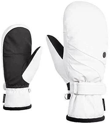 Ziener Damen Kasandra Ski-Fäustling/Wintersport | extra warm atmungsaktiv G-Loft, white, 8
