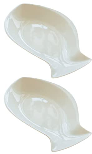 Cabilock 2pièces Assiette De Service Céramique Forme De Poisson De Vaisselle Pratique Et Idéale Pour Restaurants Et Domicile Compatible - Facile à Nettoyer