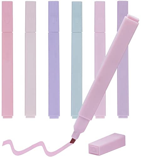 dhaikkkd bunte textmarker pack of 6 highlighter pen tag stift büro gadgets brush pen mextmarker marker pastell leuchtstifte