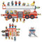 JP Journey Tonie Regal Junge Mädchen - Wandregal Magnet Aufbewahrung für Figuren, Sehr Leicht aus Forex, 60 x 23 cm (Feuerwehr-Set mit Box-Halter)
