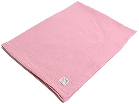 Kaiser 65311491 Muslin Summer Blanket 100% Baumwolle/Musselin atmungsaktive Babydecke Ganzjährig Neugeborene Kinderwagendecke Babyschalendecke Fb. Birdal Rose