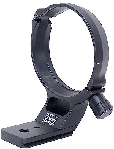 Bague de fixation pour trépied en métal compatible avec Canon RF 100-500 mm f/4.5-7.1L IS USM, support d'objectif inférieur Arca-Swiss Fit avec plaque à dégagement rapide avec rainure en queue