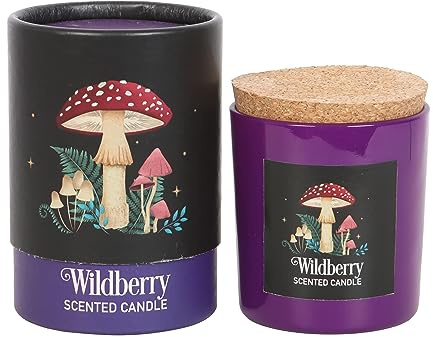 Something Different Wholesale - Kerze | Wildbeer-Duft, mystisches Pilz-Design, veganes Paraffinwachs, 25 Stunden Brenndauer, Magisch inspiriertes Ambiente
