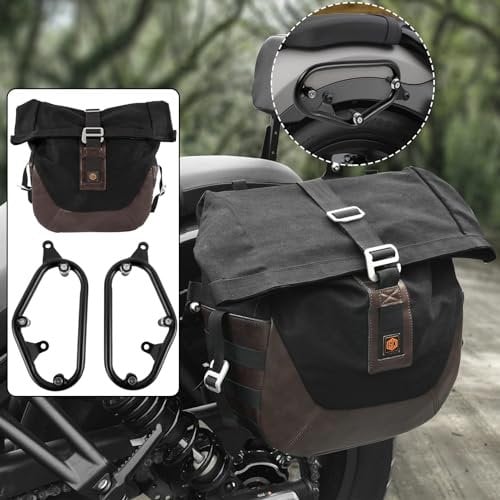 TAZGANTAX Motorrad-Satteltaschenhalterung für CMX500 CMX300 CM500 300 Rebel 500 300 2017-2024 Seitentaschen-Schnellverschluss-Montageunterstützung (Halterung)