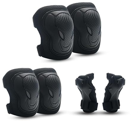 Rodilleras Infantiles, Rodilleras Infantiles para Patines en línea Equipo de protección 6 en 1 para niños de 3 a 8 años Coderas Patinetes Bicicletas
