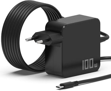 MJXYXCDH 90W 100W Cargador Portátil USB C para Lenovo HP Macbook Pro/Air ASUS Acer Xiaomi Huawei Samsung Google,Compatible con Todos los Dispositivos USB Tipo C para portátiles de hasta 100 W y 100 W