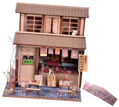 BCOATH 1satz Holz-Puzzle-bausatz Praktisches -Modell Eines Chinesischen Grillhauses Für Kreative Fördert Handwerkliche Fähigkeiten Und Vorstellungskraft