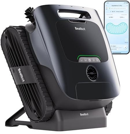 Beatbot AquaSense 2 Ultra Robot de Piscine sans Fil, Cartographie par IA, Nettoyage Complet 5-en-1, détection de débris basée sur l'IA, Nettoyage de Plateformes à Plusieurs Niveaux