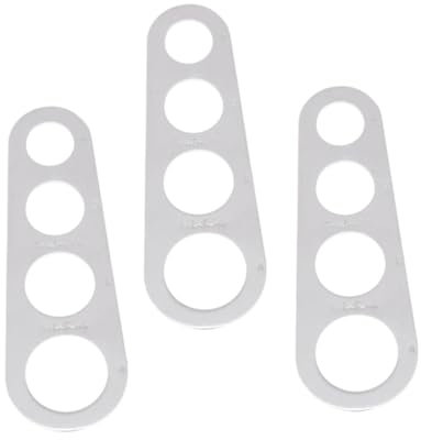 OFFSCH Spaghetti-Messer Nudel-messlineal Küchenhelfer 4 Löcher Aus Edelstahl Massenmesswerkzeug Für 1-4 Portionen