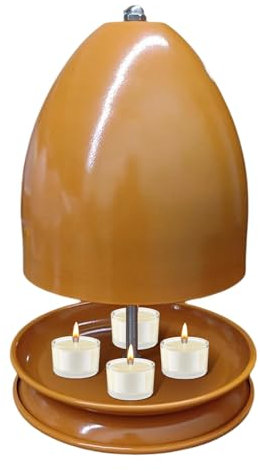 Double-Walled Tea Light Heater,Tabletop Tea Light Candle Heater,Tea Light Oven Ceramic Radiator,Tea Light Candle Heater,Candle Heater Holder For Cozy Indoor And Outdoor Warmth