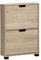 Schildmeyer Schuhschrank Schuhkipper Emmik 159442, weiß Eiche Dekor/gestreift, 59,8 x 19,5 x 85,2 cm
