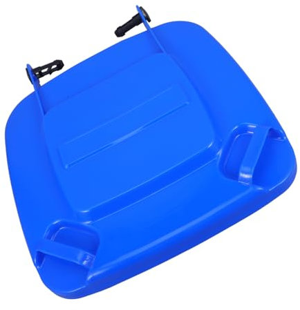 FONDOTIN Plastic Trash Can Lid Large Waste Bin Cover with Lightweight Sturdy Material for Garden