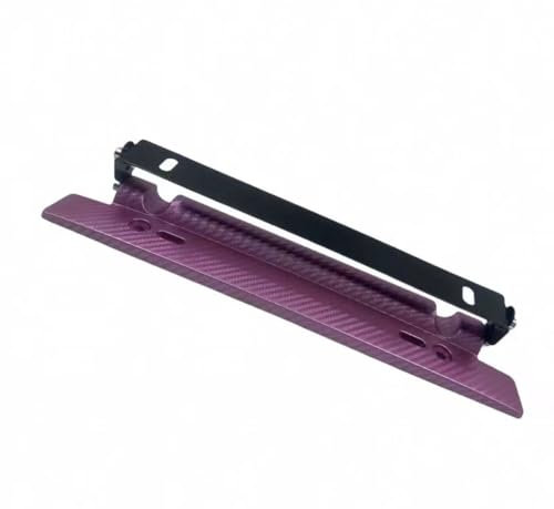 Number plate surround,motorcycle license plate holder,Number Plate Holder 1PC Universal Racing Carbon Fiber Adjustable Number Car License Plate Frame Holder Drop Shipping 1(Purple)