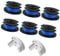 DEMULAX String Trimmer Replacement Spool Line, 0.065 Autofeed Replacement Spools, for Ryobi, One+ AC14RL3A 18V, 24V,40V, Cordless String Trimmer Weed Eater Spools Line (6 Spool + 2 Cover) Lawn mower