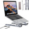 8-in-1 USB-C Laptop Stand,Foldable Portable Computer Notebook Docking Station Stands,Adjustable 8 in 1 USB C Hub,with 4K HDMI,2 USB 3.0,Pd 100w,Universal for Home Offices,Desks,Cafés (5-in-1)