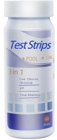 -Teststreifen - Easy Spa -Teststreifen | Teststreifen | Wasser -pH -Teststreifen, die für Whirlpools, Pools, Spas und genaues Chlor, Alkalinität, Härte und pH -Wertüberwachung geeignet sind