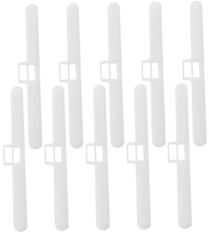 Operitacx 10 Piezas Soportes de Reemplazo para Cortinas Clips de Reparación de Doble Agujero de Alta Resistencia Accesorios para Cortinas Salas de Estar Oficinas y Dormitorios