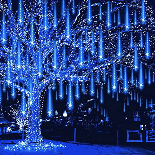 Weepong Weihnachtsbeleuchtung für den Außenbereich, 32 Röhren, 768 LEDs, Meteorschauer, UL-zertifiziert, Schneefall, Regentropfen, Eiszapfen-Lichterkette für Weihnachtsbaum, Halloween-Dekorationen